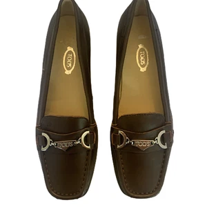 Tods brown leather loafers sz 36 - Picture 1 of 6