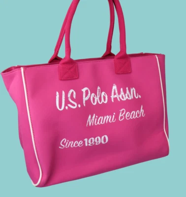 U. S. Polo Assn. Miami Beach Bolso Mujer Talla Única Bolsa Doble Asas Pink - Imagen 1 de 4