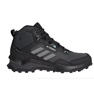 Adidas Terrex AX4 Mid GORE-TEX Hiking Shoes GTX Boots | Women's 9 Black Grey NEW - Picture 1 of 9