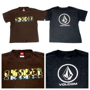 Lot of 2 Youth Boys Size Small Skate & Surf Shirts: VOLCOM, QUIKSILVER - Picture 1 of 9
