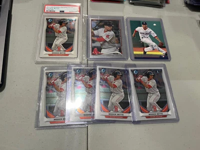 Mookie Betts 2014 Topps Chrome Update Bowman Chrome PSA Lot (7) - Image 1 of 2
