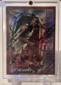 1996 Stephon Marbury Bronze Topps Finest Rc Rookie Refractor W Peel 🔥🔥 - Picture 1 of 2