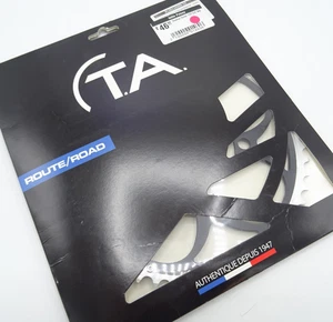 TA Zephyr Road Bike Outer Chainring 9/10s 53T x 110 BCD Black Alloy GN-389-T8 - Picture 1 of 3