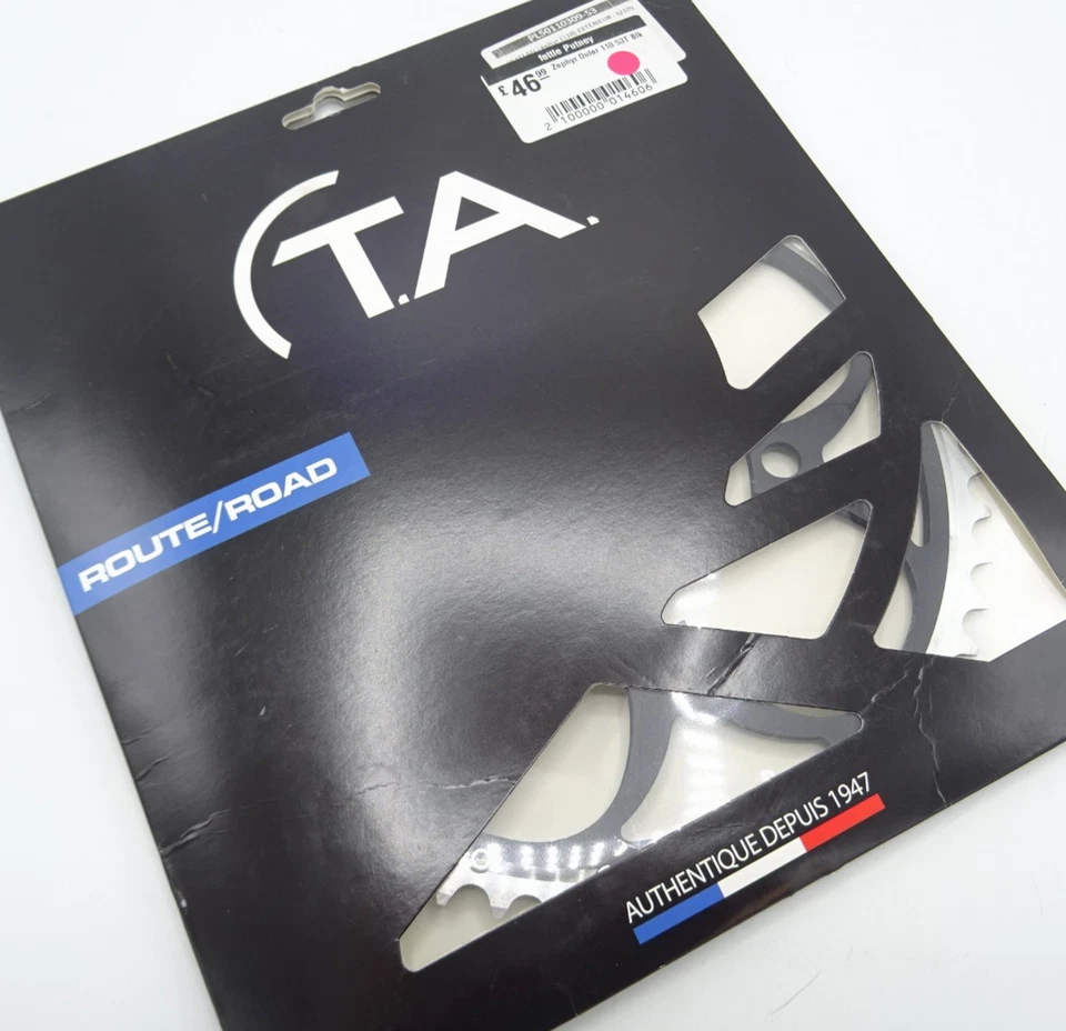 TA Zephyr Road Bike Outer Chainring 9/10s 53T x 110 BCD Black Alloy GN-389-T8 - Image 1 of 3