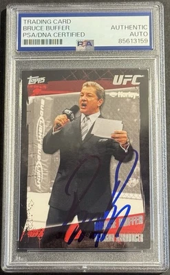Bruce Buffer Signed Auto 2010 Topps UFC Card PSA/DNA Slabbed - Image 1 of 2
