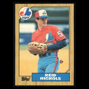 Reid Nichols #87T 1987 Tiffany Topps Traded Montreal Expos Baseball Card MLB NM - Picture 1 of 3