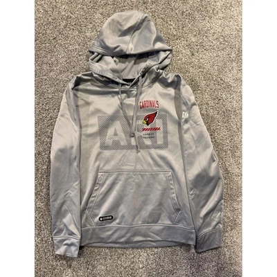 NFL Arizona Cardinals Sudadera Hombres Gris Medio Nueva Era Combinar Entrenamiento Sudadera con Capucha Foto 1 de 4