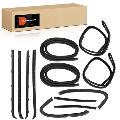 A-Premium 12x Door Weatherstrip Seal for Chevrolet C10 1975-1980 C20 Pickup GMC - Image 1 of 4