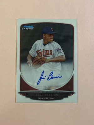 José Berrios 2013 Bowman cromo autógrafo automático #1 Foto 1 de 3