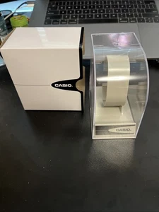 Casio Vintage Men's Watch Box Clear Plastic Display Stand Storage Case - Picture 1 of 9