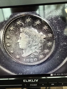 1820 1C Coronet Head Large Cent ANACS VF 20 Details | Very Fine K94 - Picture 1 of 4