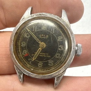 Vintage Yale Tuffy Watch Military Style, Manual wind, 1940s - runs - Picture 1 of 2