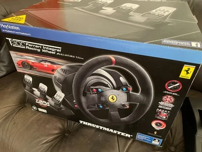 Thrustmaster T300 Ferrari Integral Racing Wheel Alcantara Edition T3PA Pedals - Image 1 of 4