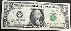 2021 Chicago $1 Bill September 23rd 1943 Birthday/Anniversary Low Sum Lucky 21 - Picture 1 of 2