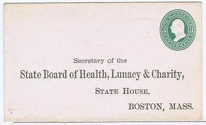 US:1874 3c Stamped Envelope. MINT ENTIRE classic state govt RARE, FUNNY & TRUE!! - Picture 1 of 2
