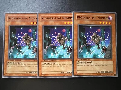 3x Regenerating Mummy GLD1-EN018 Common Gold Series 1 PLAYSET Near Mint Yugioh - Image 1 of 2