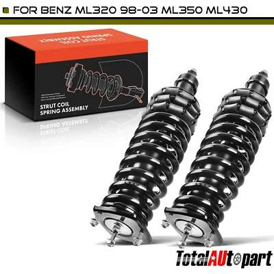 2x Conjunto completo de puntal y resorte helicoidal para Mercedes-Benz ML320 ML350 lado trasero Foto 1 de 4