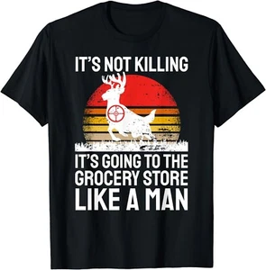 Funny Hunting Saying Deer Hunter Gift Unisex T-Shirt - Picture 1 of 3