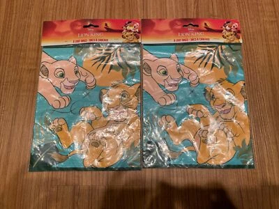 Disney Rey León Fiesta Favor Botín Caramelo Golosinas Bolsas Paquete de 2 Plásticos de 8 Foto 1 de 4