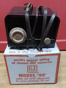1954 Vintage BT Labs Nuovo All Channel UHF Convertitore Modello 99 in scatola originale - Foto 1 di 11