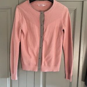 Ladies Cath Kidston Pink & Grey Cardigan Size XS (UK 6-8) Vintage Style - Picture 1 of 6