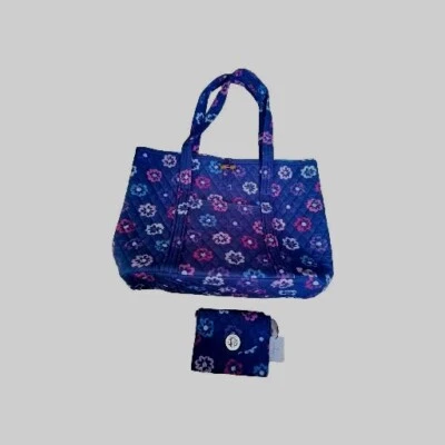 Set Of 2 Vera Bradley Big  Quilted Tote and  Wallet Multicolor - Image 1 of 4