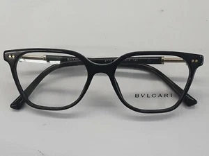 BVLGARI Montatura Occhiali ORIGINALI 4178 501 NUOVI 51-16-140 PLASTICA NERA ITALIA - Foto 1 di 11