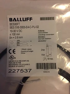 1 Stück Neu Balluff BES00FT BES 516-3005-E4-C-PU-02 227537 (BS52) - Bild 1 von 2
