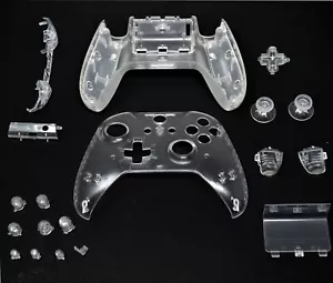 Xbox One S Controller Custom Clear Shell with Buttons Kit Parts Housing Mod - Picture 1 of 15