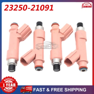 Juego de 4 inyectores de combustible para Toyota Prius C 2012-2016 1,5 L 23250-21091 23250-21090 Foto 1 de 4