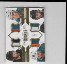 2013-14 Dominion Quad Jerseys Prime #QSJS Marleau/Irwin/Thornton/Petrecki /10