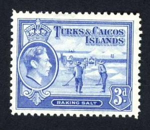 1938-45 TURKS & CAICOS ISLANDS STAMPSC#84 A13 MVLH OG - Picture 1 of 1
