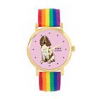 Toff London TLWS-67816 Ladies Brown And White Springer Spaniel Dog Watch