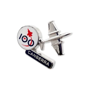 333435 AIR FORCE 100 CENTENARY 2021 CANBERRA PIN BADGE RAAF AIRCRAFT AUSTRALIA - Picture 1 of 1