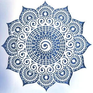 Plantilla grande ¡REUTILIZABLE! 30x30 cm / Mueble Mandala Vintage Pintura Círculo - Imagen 1 de 1