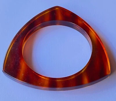 BRACELET FERMÉ DES ANNÉES 1960 EN BAKÉLITE 6,2 CM LUXE MODE FEMME VINTAGE - Photo 1/4