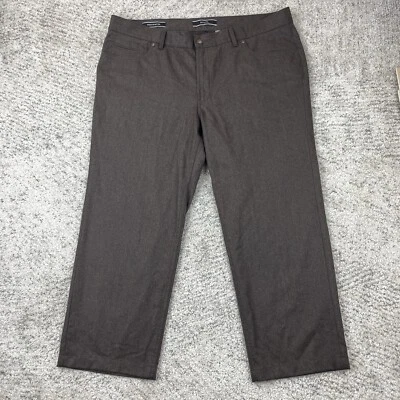 HILTL Downey Wool Pants Mens 40x25.5 Vitale Barberis Canonico Fleece Brown EUC - Image 1 of 4
