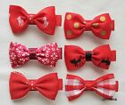  Handmade dog,cat,pet grooming bows, made with alligator clip,(for 6 bows)