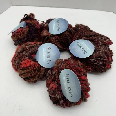 5 SKEINS -PLYMOUTH BRUNELLO - 45% wool/55% acrylic. Bulky #3804 - 49yds Ea - Image 1 of 4