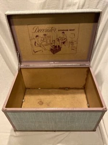 vintage 1960’s retro MCM decorator storage chest seat - Picture 1 of 4