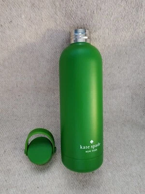 Botella de agua Kate Spade Outlet 9”H de acero inoxidable aislada verde 16 oz nueva en caja Foto 1 de 3