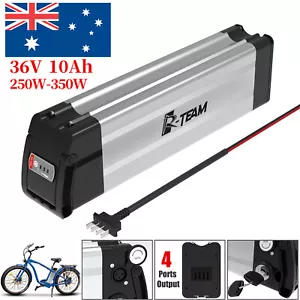 AU 36V 10Ah Silver Fish Cannon Head Li-ion E-bike Battery for Electric Bicycle - Picture 1 of 7
