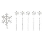  6 Pcs Bobby Pin Snowflake Hair Clips Accessory for Girls Christmas