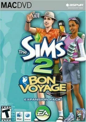Sims 2: Bon Voyage (Apple, 2007) Mac Computer Game Story Simulator  - Image 1 of 2