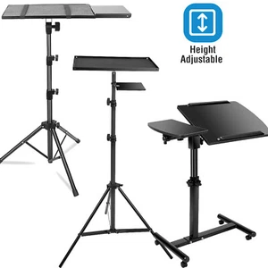 Laptop Notebook Projector Tray Holder 22"-74" Adjustable Tripod Stand Universal - Picture 1 of 41