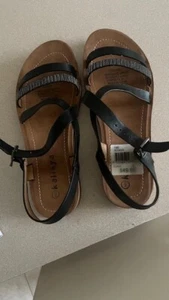 Ladies Kalina Booker Black Sandals NEW - Picture 1 of 6