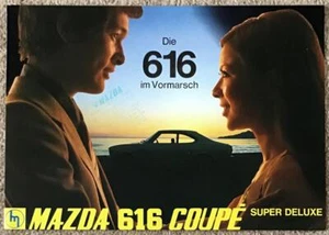 MAZDA 616 COUPE SUPER DELUXE Car Sales Brochure 1971 #A47011N 100-291 GERMAN TXT - Picture 1 of 2
