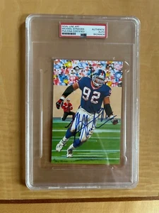 MICHAEL STRAHAN GOAL LINE ART AUTOGRAMM !! PSA ZERTIFIZIERT!! PSA SLABBED AUTO!! - Bild 1 von 2