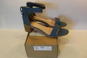 Sandali donna con tacco Journee Collection Percy taglia 12 blu cerniera posteriore   - Foto 1 di 8