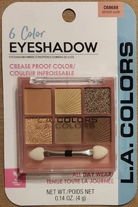 L.A. Colors Almost Nude 6 Farben Lidschatten C68688 9 ct. knitterfeste Farbe - Bild 1 von 2